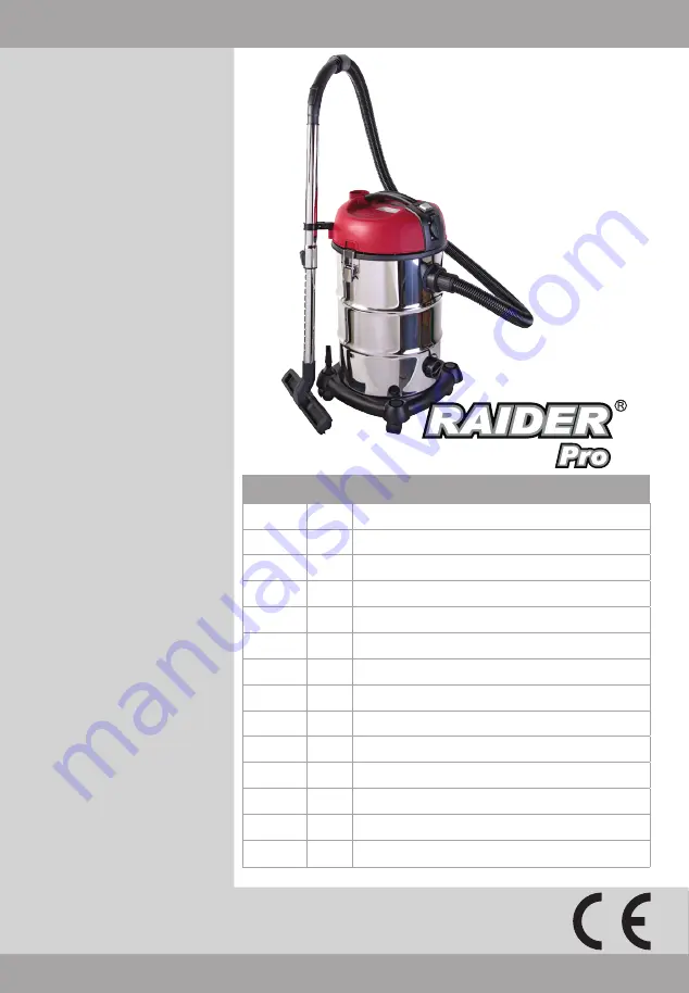 Raider RDP-WC04 Скачать руководство пользователя страница 1