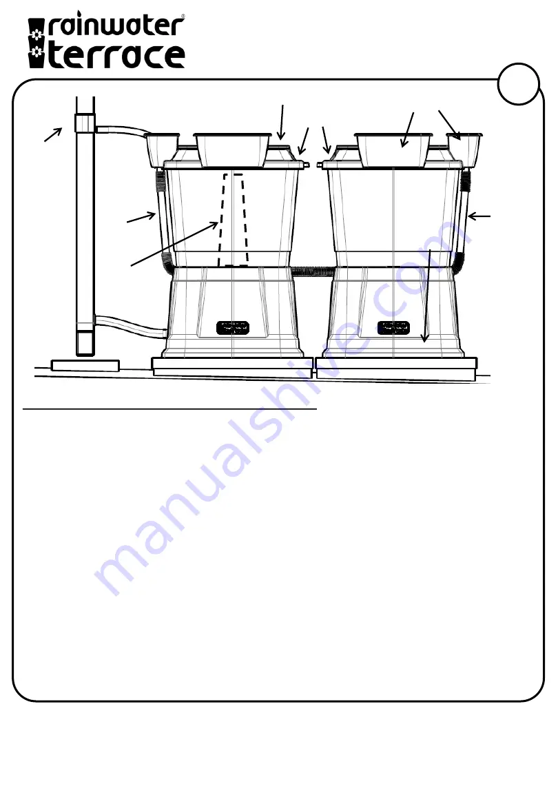 Rainwater Terrace 1 Tier Double Instructions Manual Download Page 1