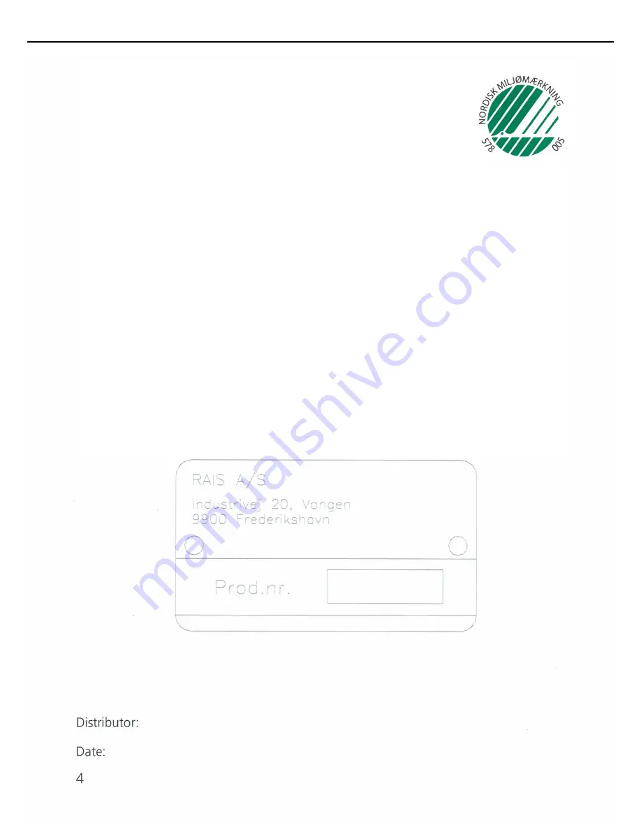 RAIS RONDO 120 User Manual Download Page 4