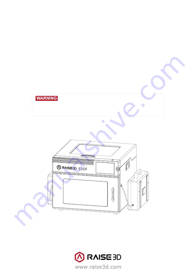 Raise3D E2CF Скачать руководство пользователя страница 1