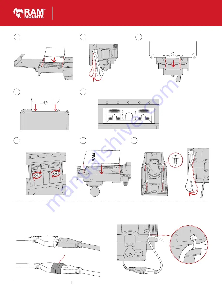 Ram Mounts GDS RPR-INS-GDS-DOCKL-V2 Quick Manual Download Page 2