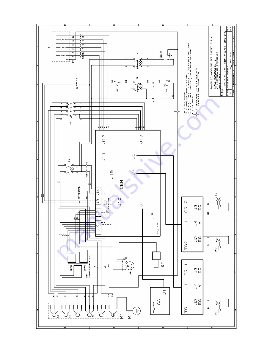 Rancilio epoca CD Use And Maintenance Manual Download Page 74