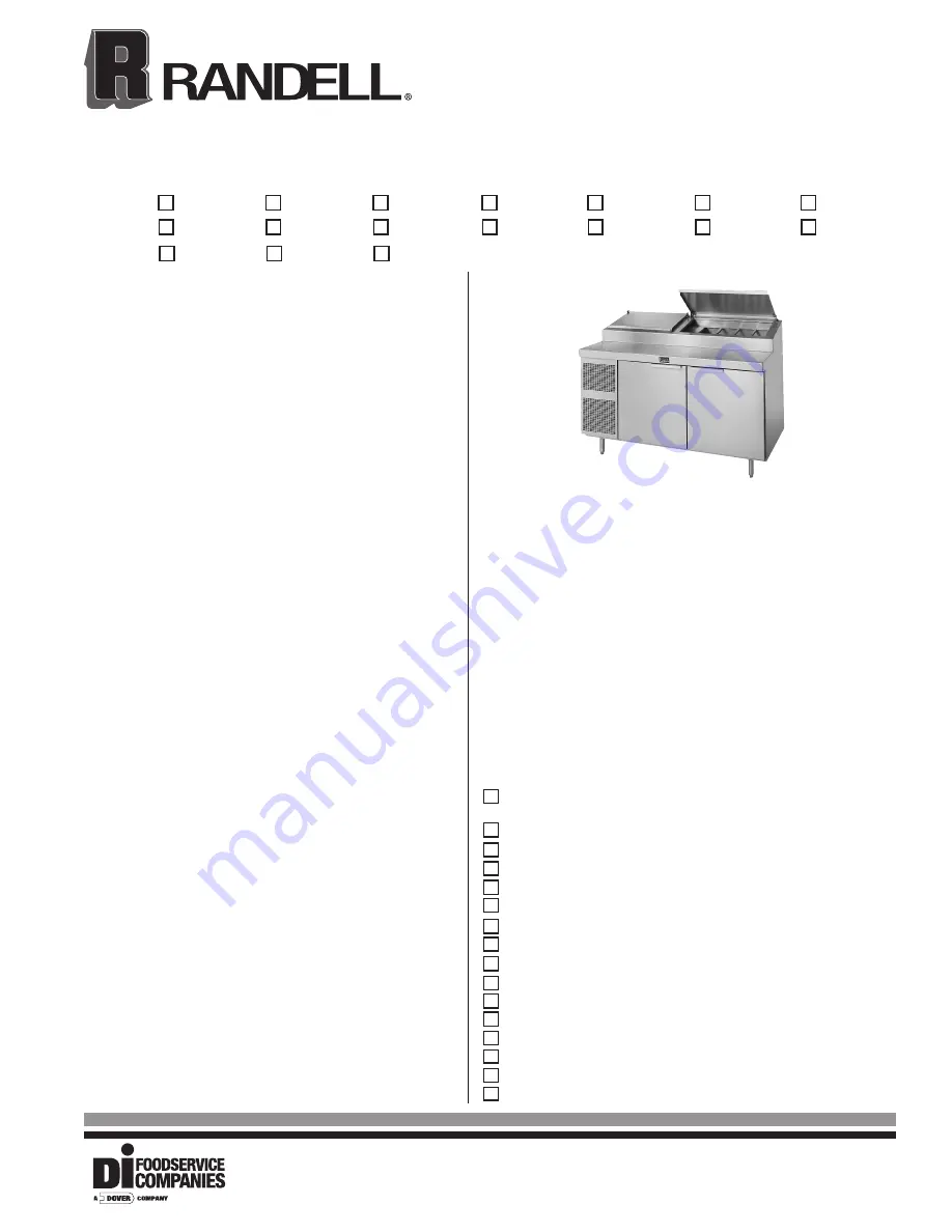 Randell 513114PR Specifications Download Page 1