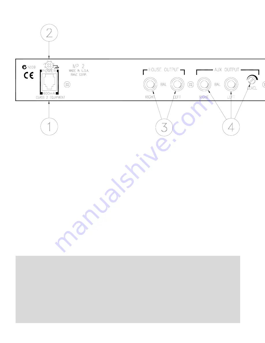 Rane MP 2 Operator'S Manual Download Page 4