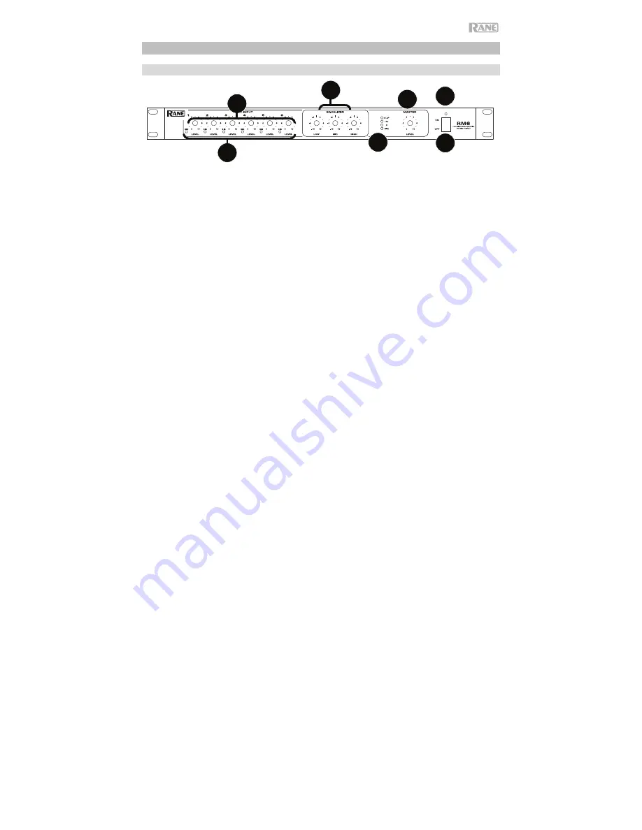 Rane RM6 User Manual Download Page 11