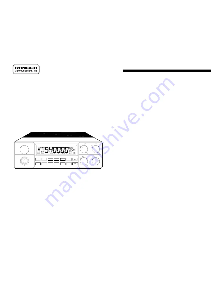 Ranger Communications RCI-5054DX Owner'S Manual Download Page 1