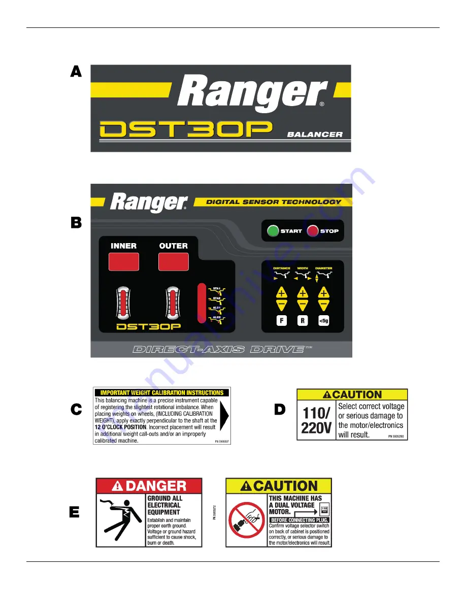 Ranger DST30P Installation And Operation Manual Download Page 44