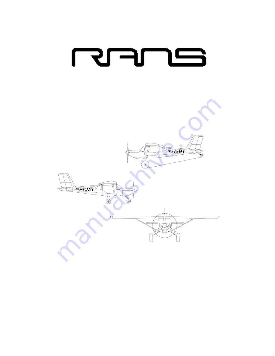 Rans S-21 OUTBOUND Text Manual Download Page 1