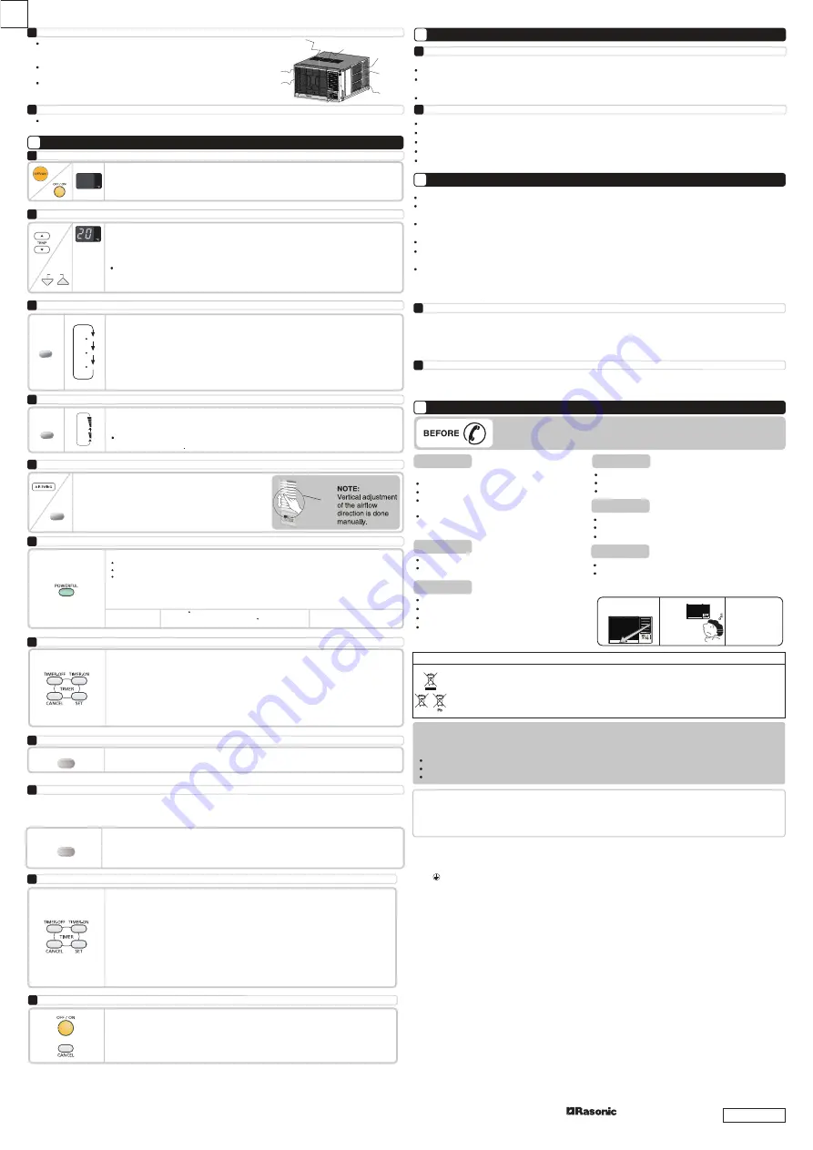 Rasonic RC-XN1221V Operating Instructions Download Page 2