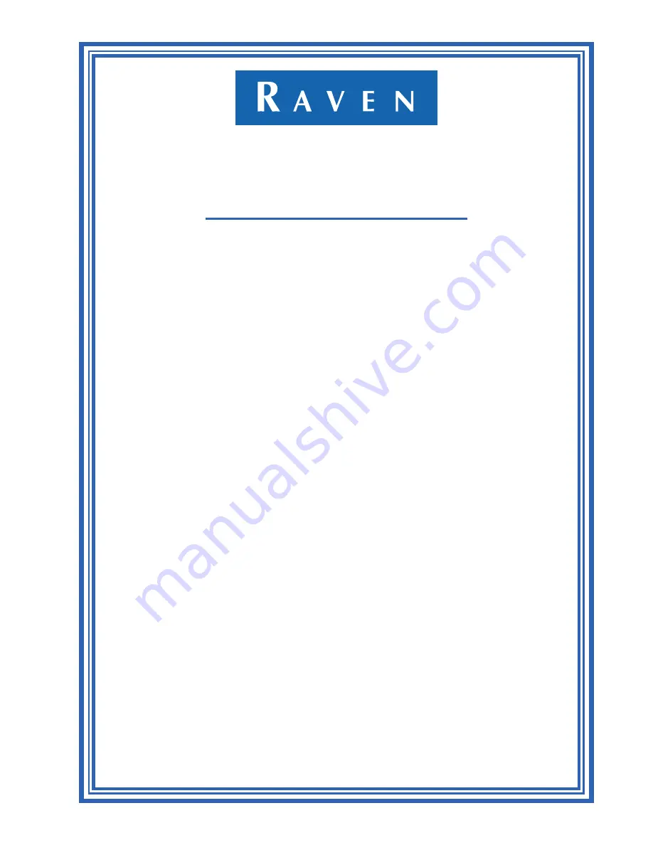 Raven AccuBoom Miller Condor Series Installation Manual Download Page 11