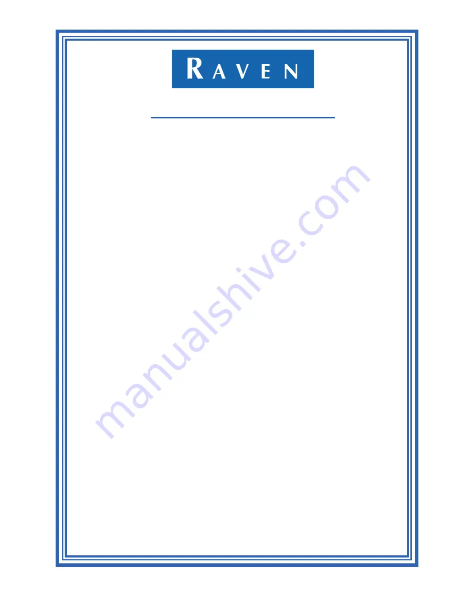 Raven Phoenix 300 Installation And Operation Manual Download Page 63