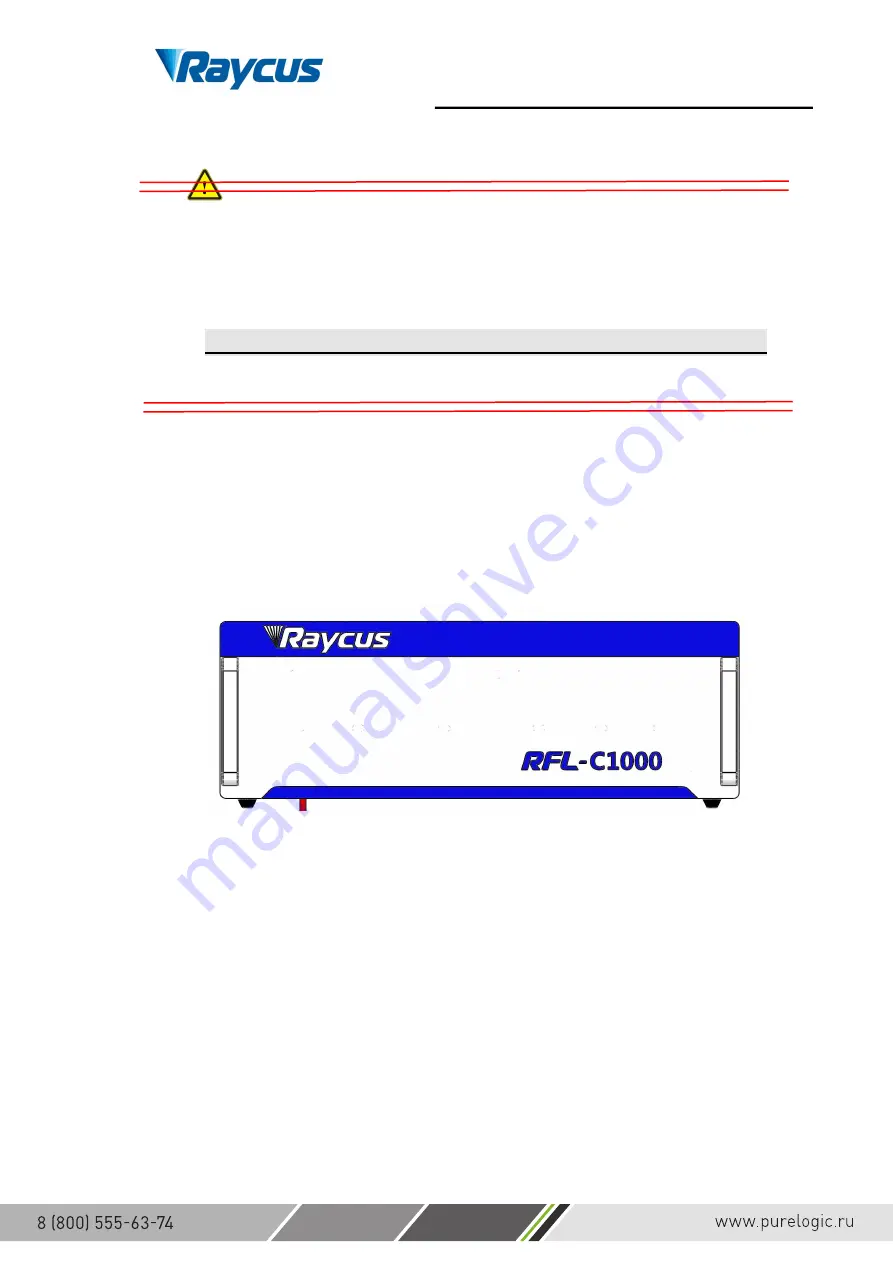 Raycus RFL-C1500 User Manual Download Page 19