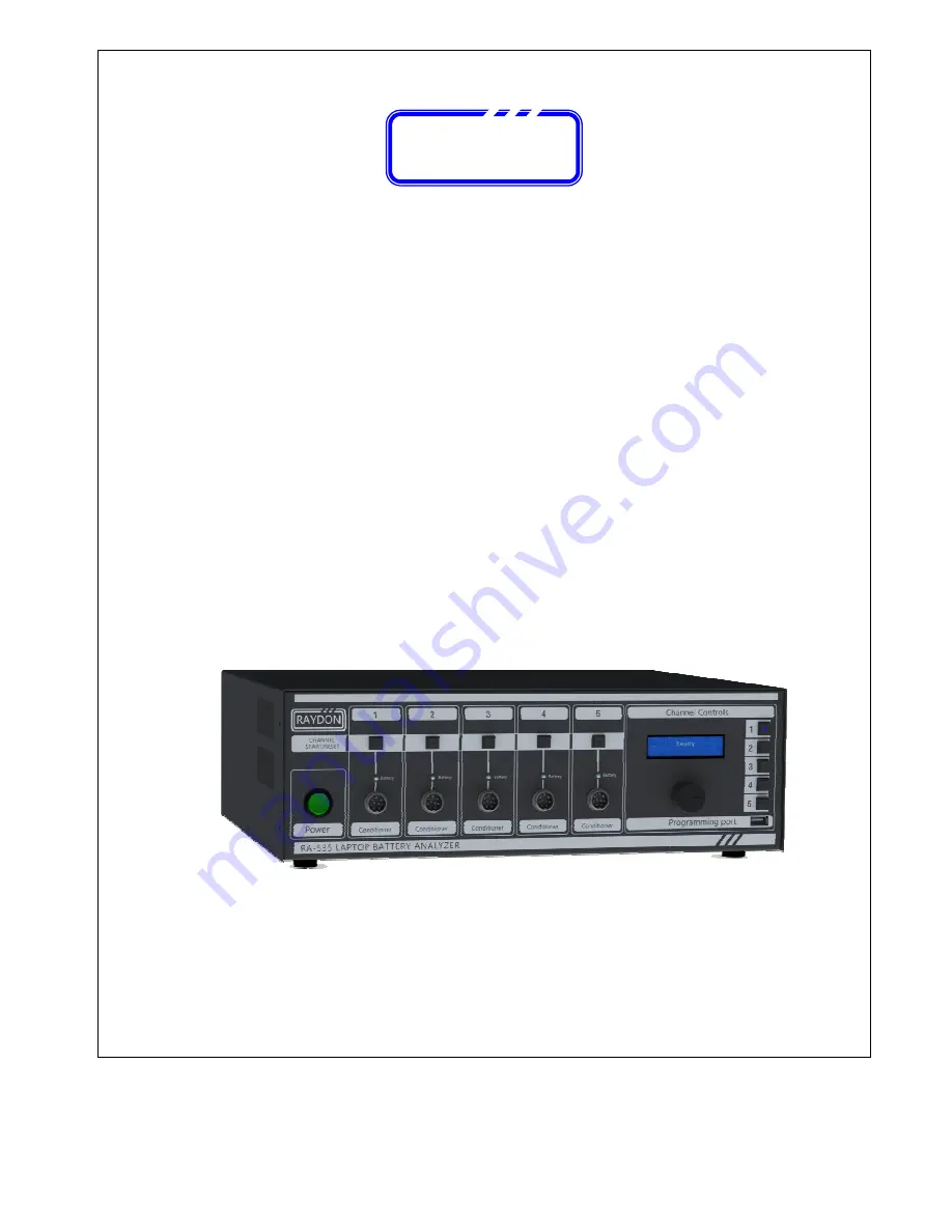 Raydon RA-530 Series User Manual Download Page 1