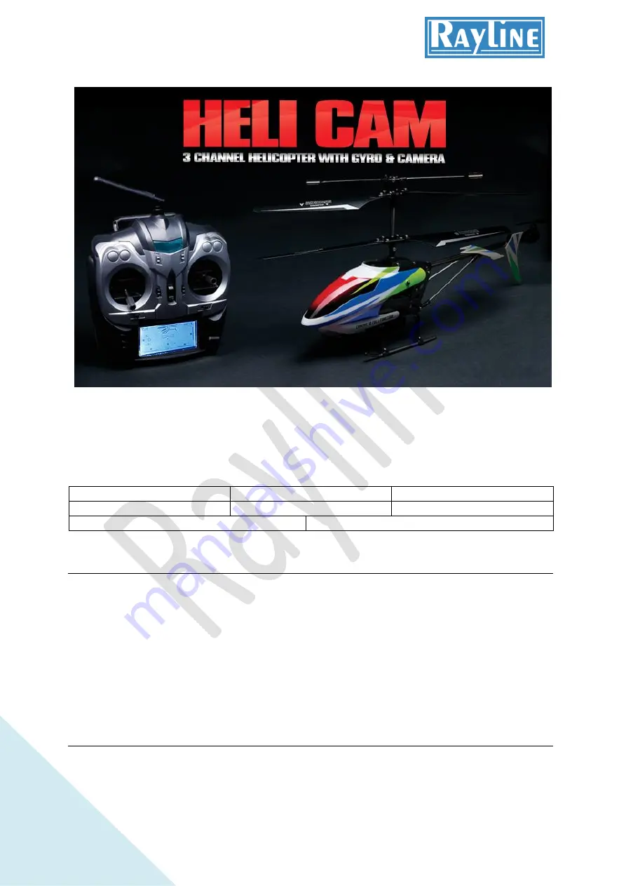 Rayline R20C Operation Manual Download Page 1