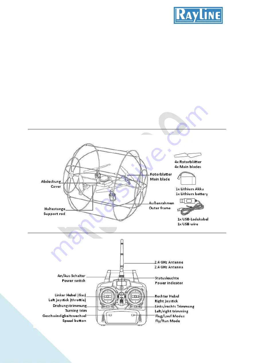 Rayline R800 Manual Download Page 1