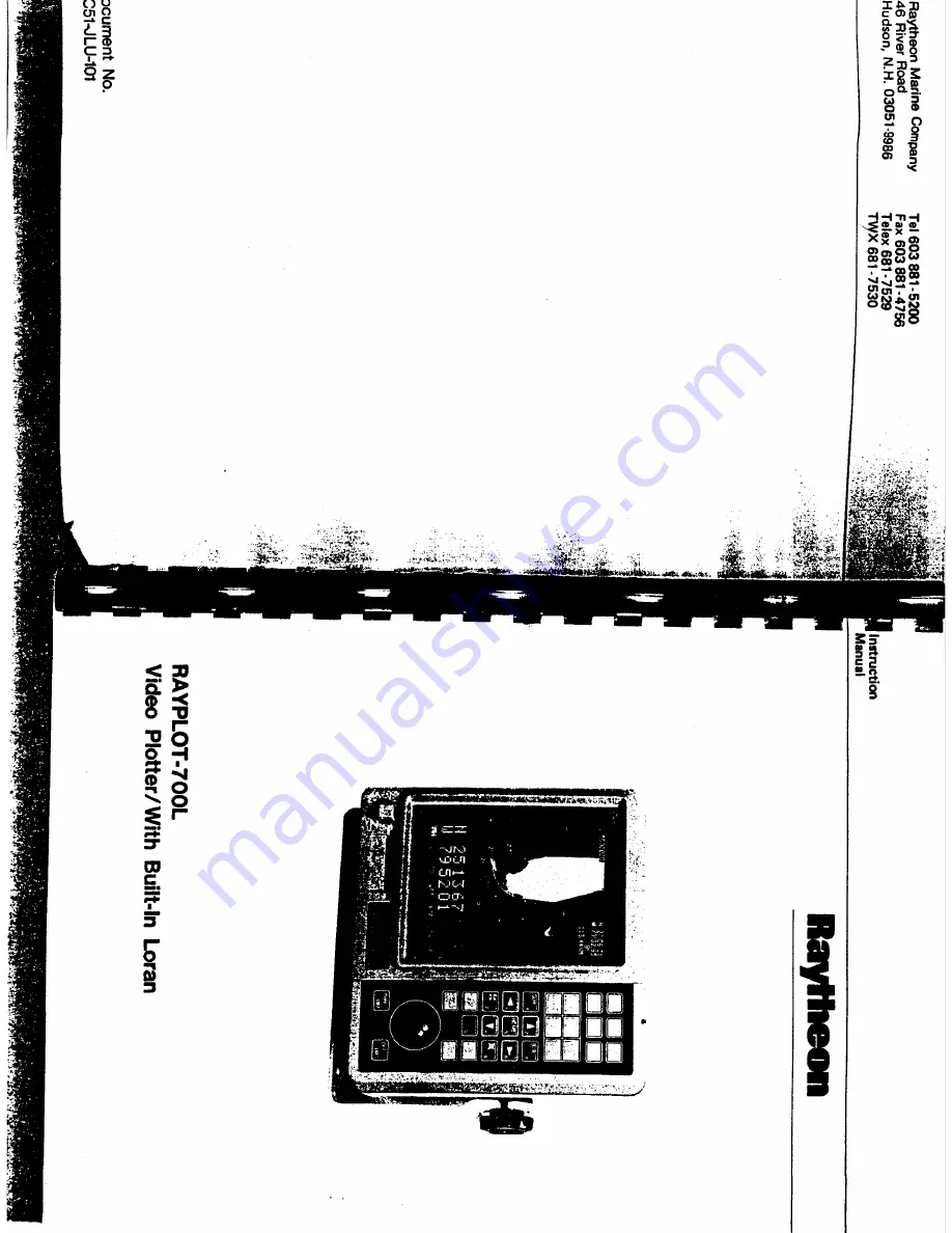 Raymarine Rayplot 700L User Manual Download Page 2