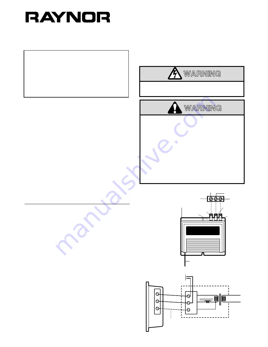 Raynor 540RGD Owner'S Manual Download Page 1