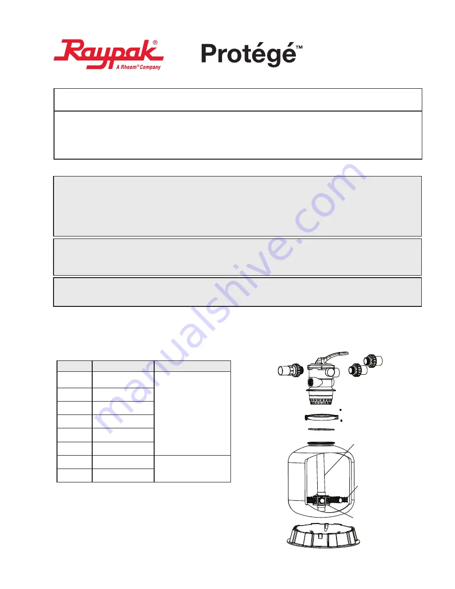 Raypak 018222F Скачать руководство пользователя страница 1