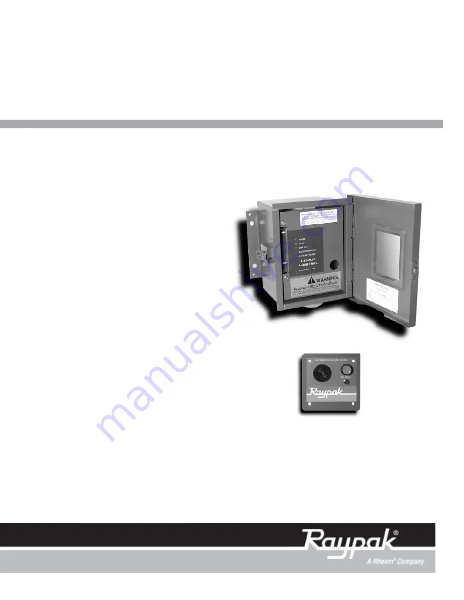 Raypak E-4 Specification Sheet Download Page 1