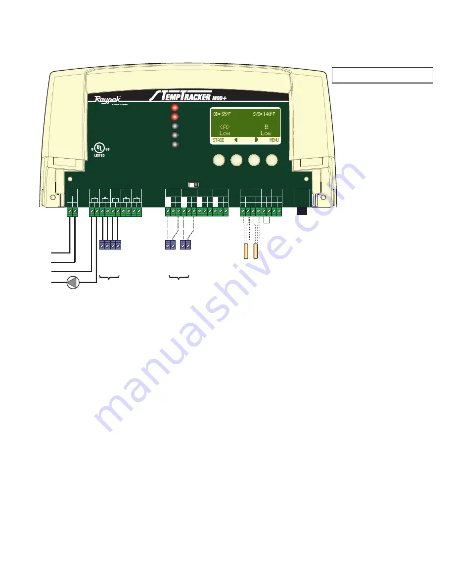 Raypak TempTracker mod+ Hybrid Installation And Operation Instructions Manual Download Page 55