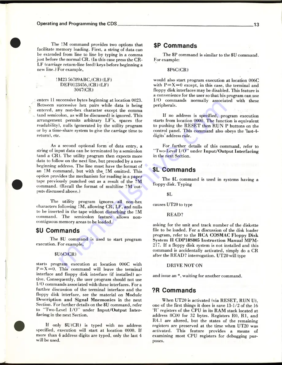 RCA 1800 Operator'S Manual Download Page 14