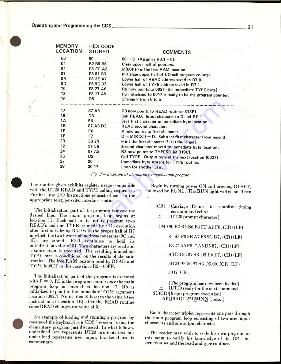 RCA 1800 Operator'S Manual Download Page 22