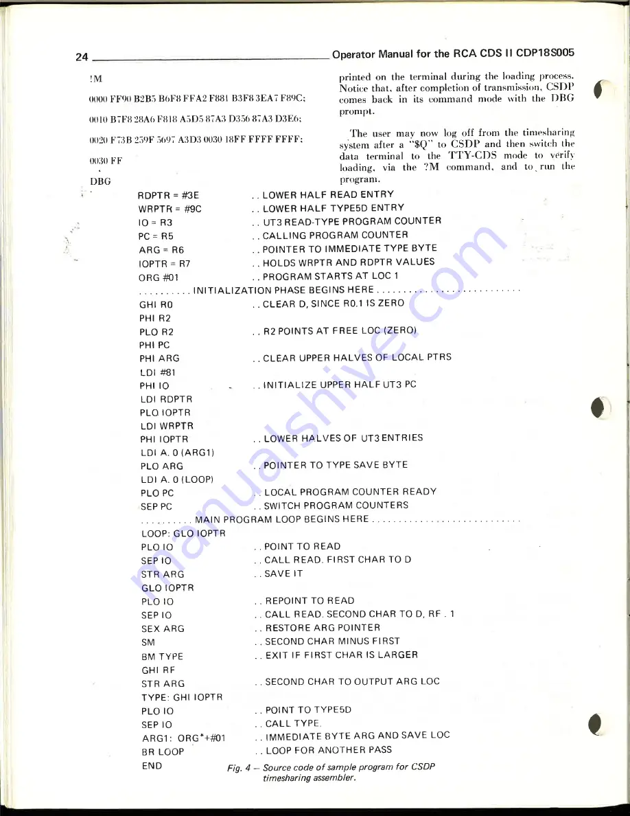 RCA 1800 Operator'S Manual Download Page 25