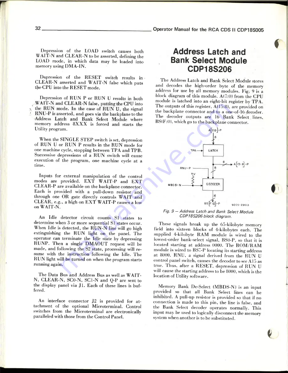 RCA 1800 Operator'S Manual Download Page 33