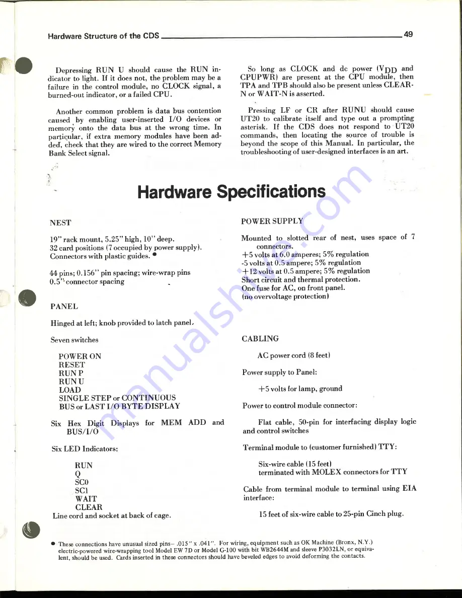 RCA 1800 Operator'S Manual Download Page 50