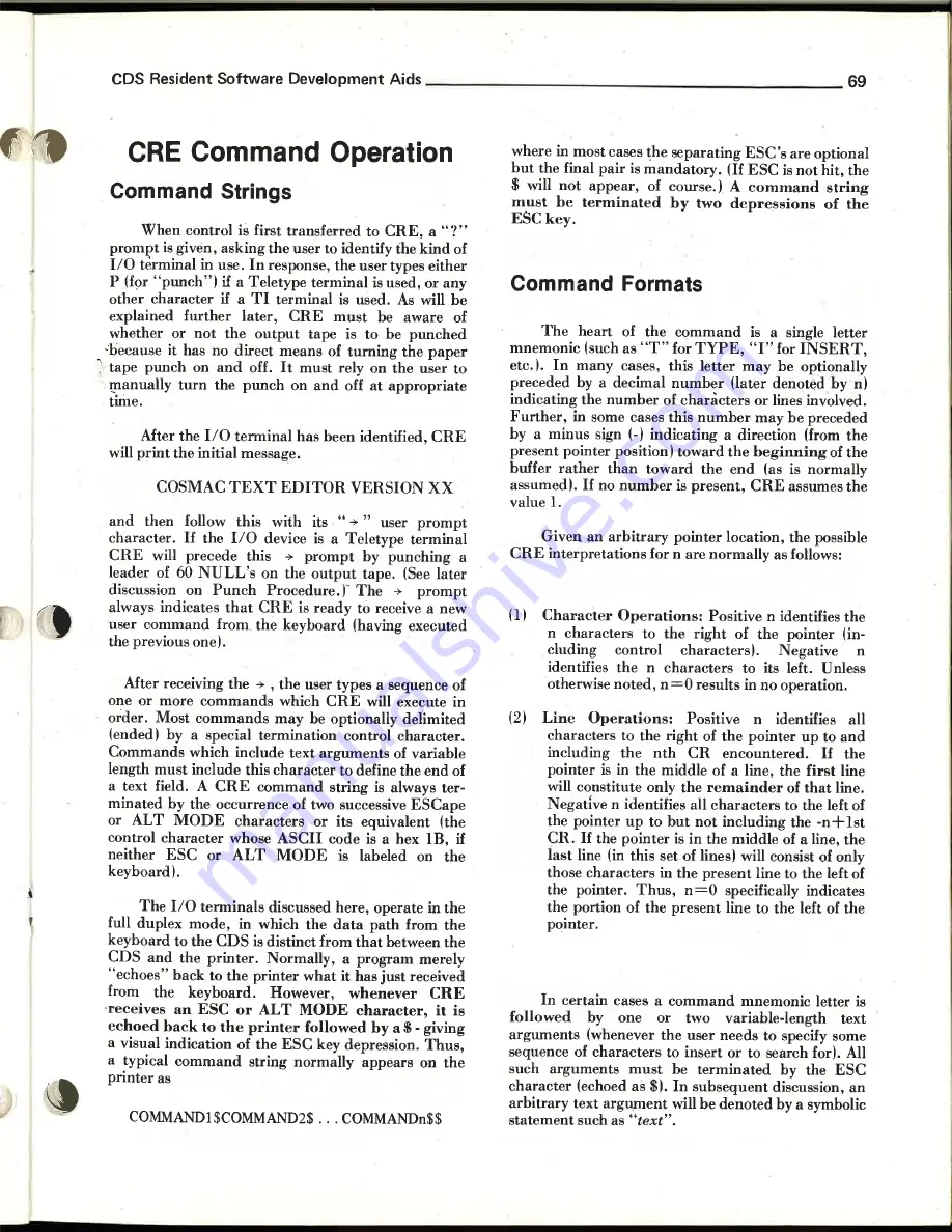 RCA 1800 Operator'S Manual Download Page 70