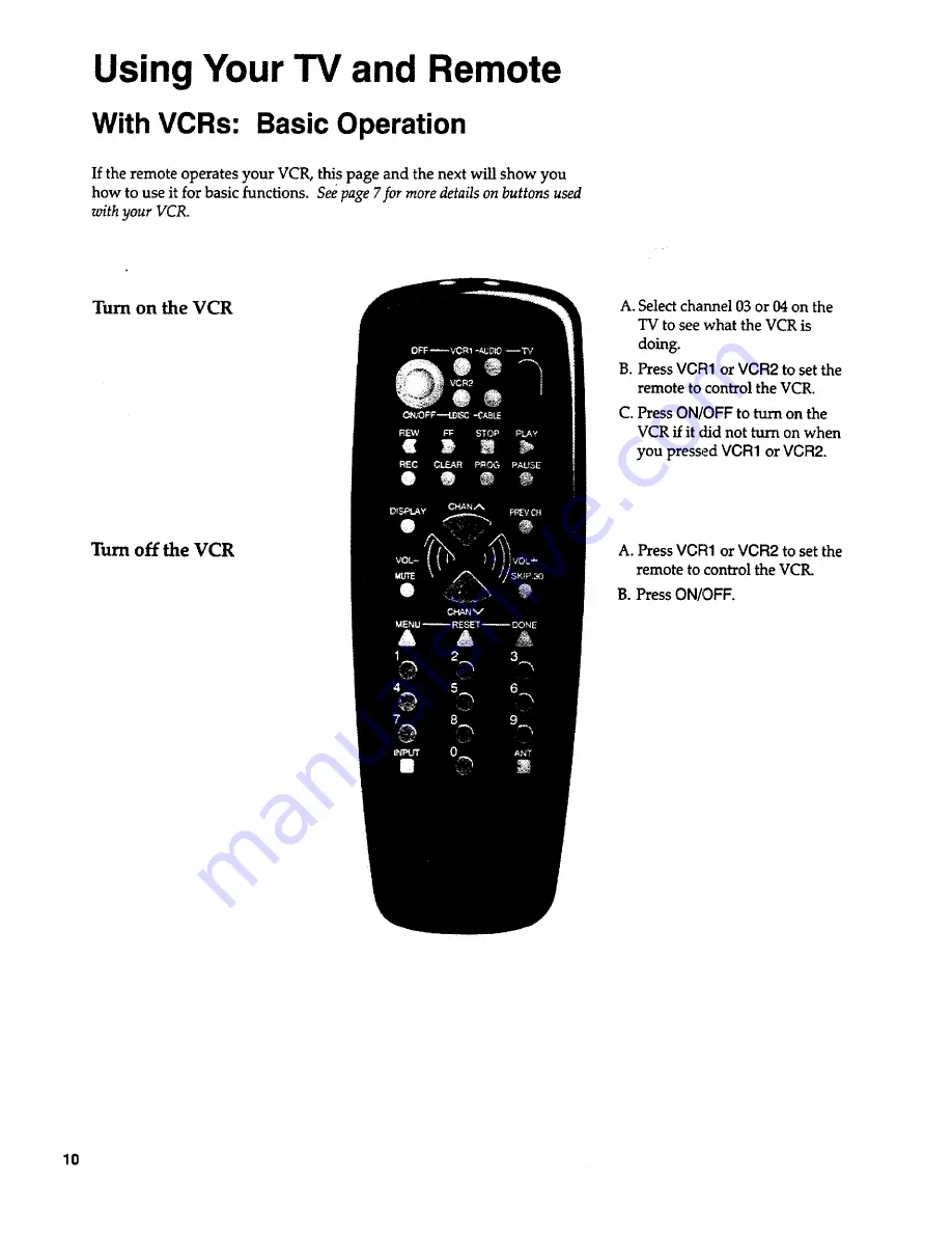 RCA 20601 Owner'S Manual Download Page 12