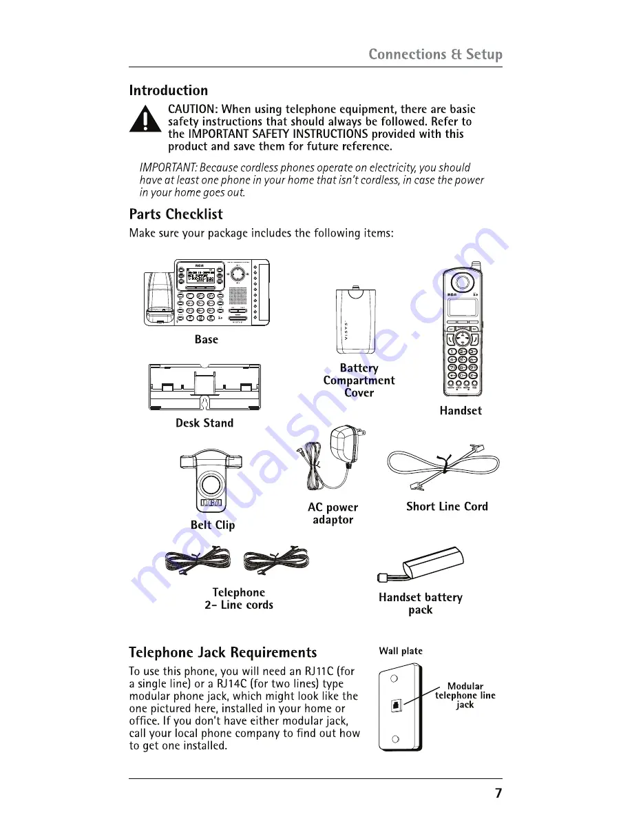 RCA 25252 Скачать руководство пользователя страница 7