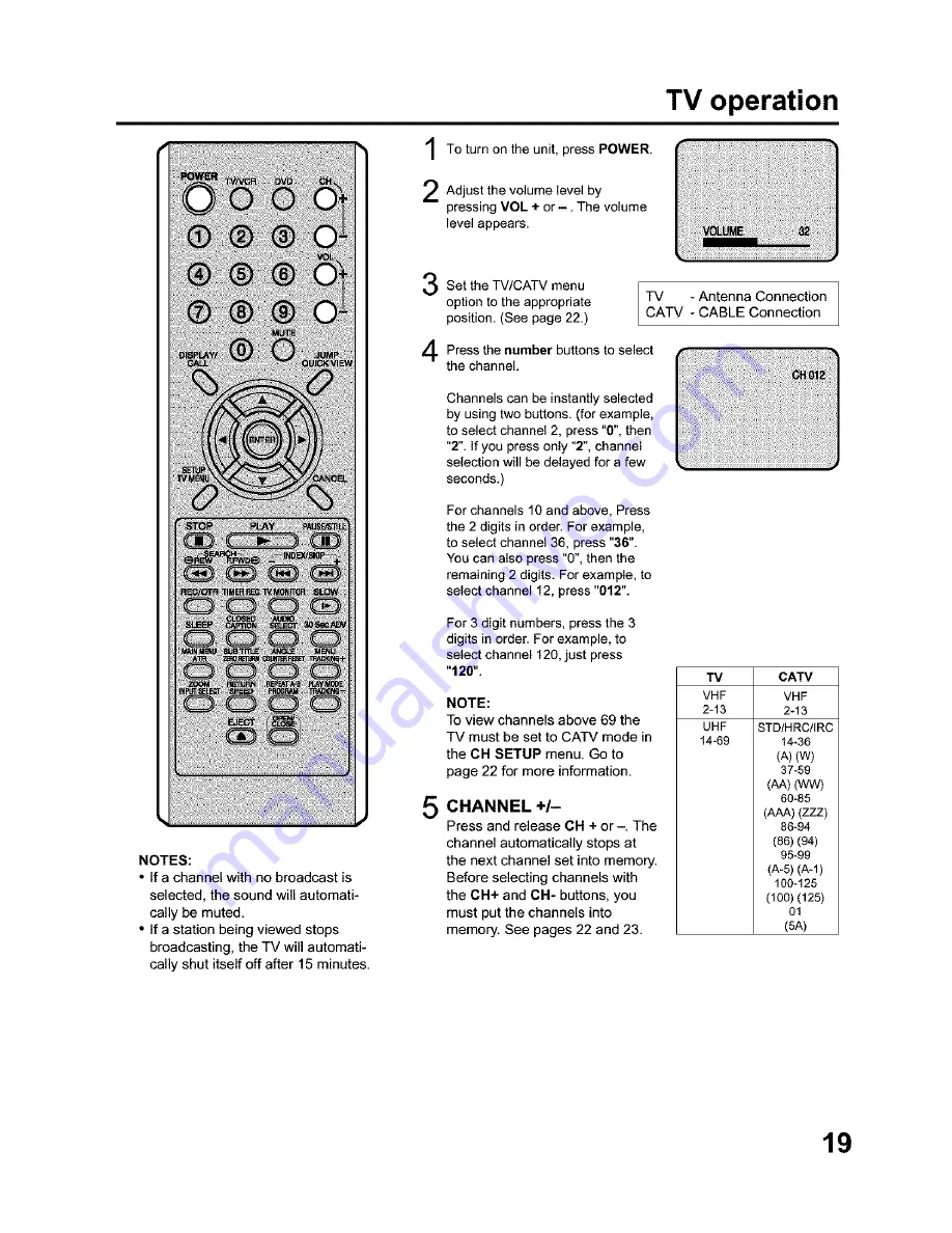 RCA 27F500 User Manual Download Page 19