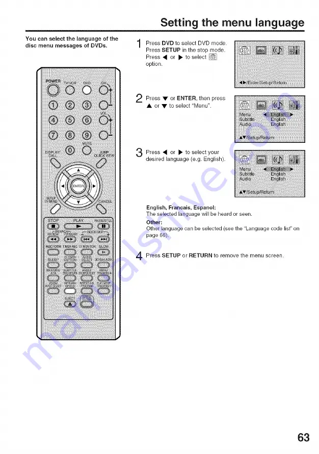 RCA 27F501TDVB Скачать руководство пользователя страница 63