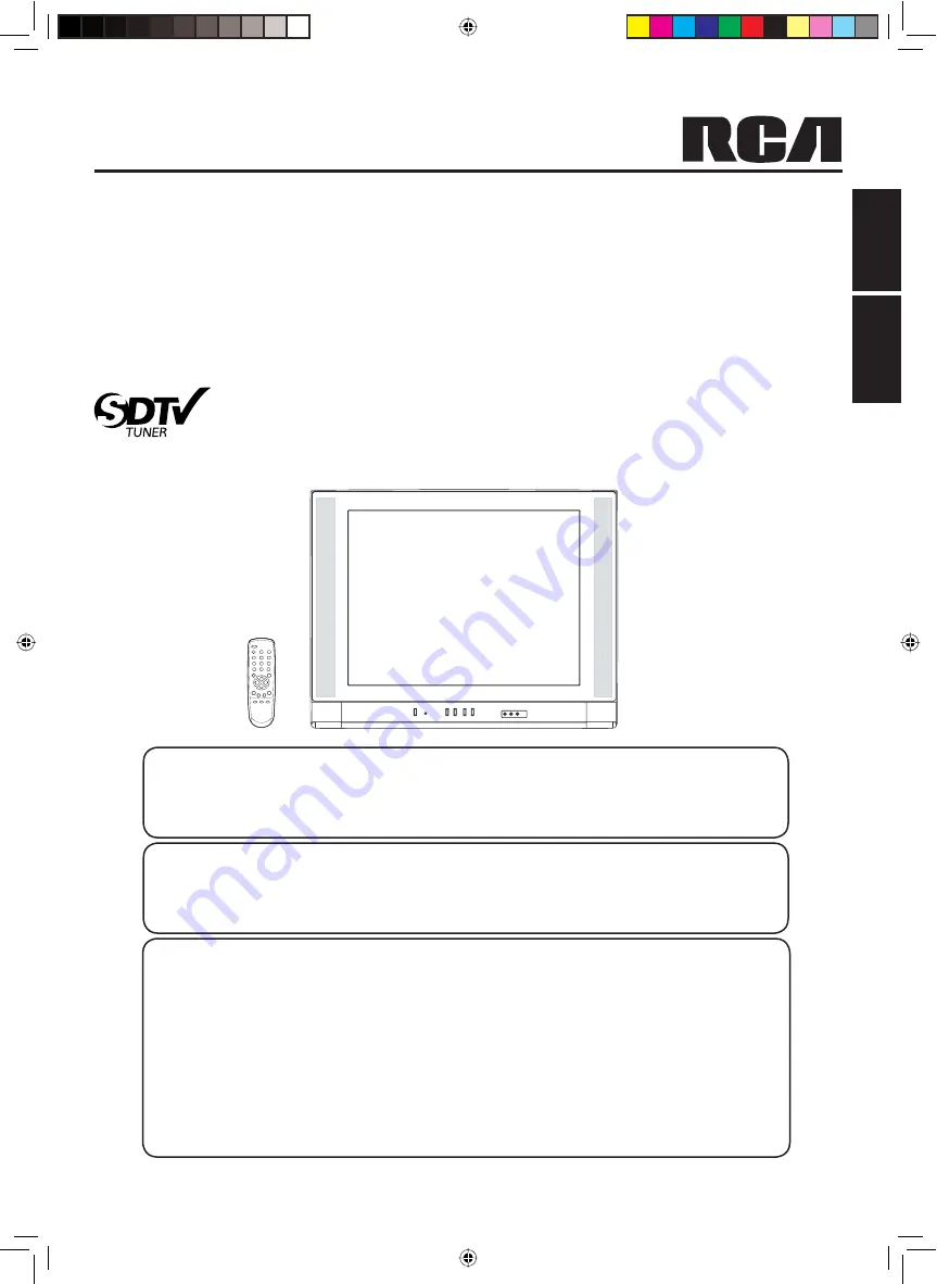 RCA 27F554T Owner'S Manual Download Page 1