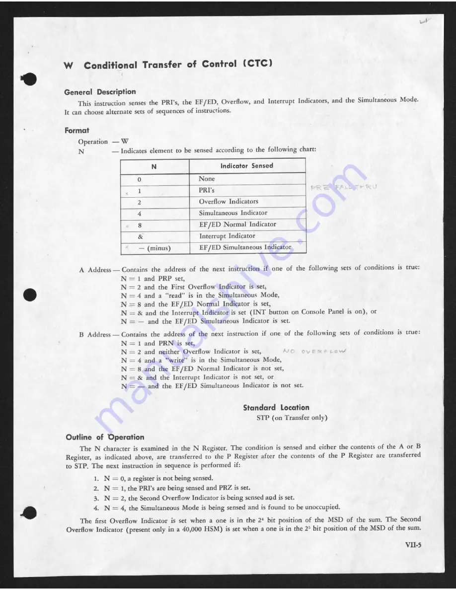 RCA 301 Programmer'S Reference Manual Download Page 79