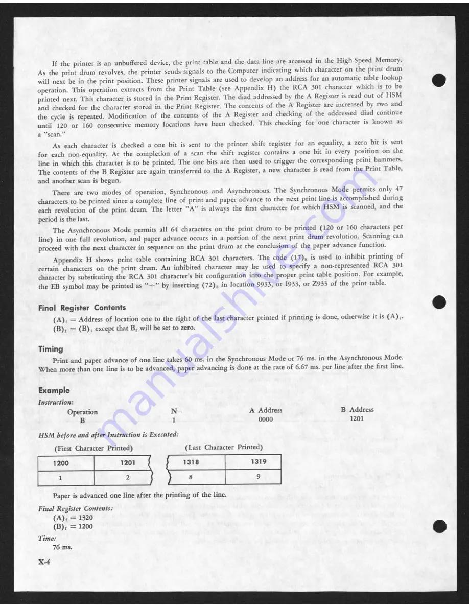 RCA 301 Programmer'S Reference Manual Download Page 130