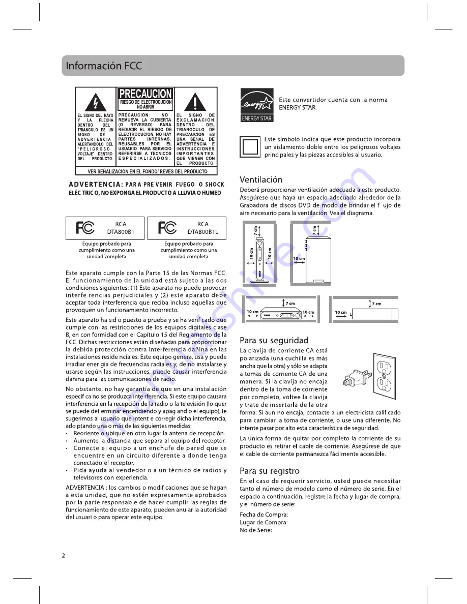 RCA 811-DTA891W030 Скачать руководство пользователя страница 16