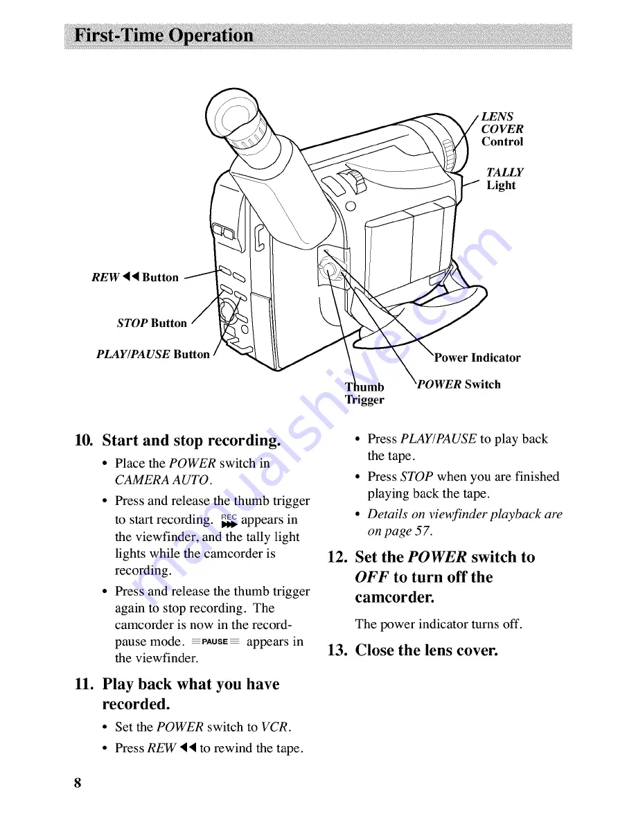 RCA Autoshot CC6163 User Manual Download Page 10