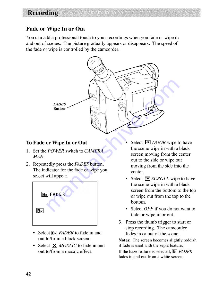 RCA Autoshot CC6163 User Manual Download Page 44