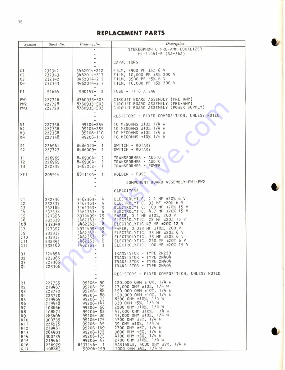 RCA BA-36A Instructions Manual Download Page 13