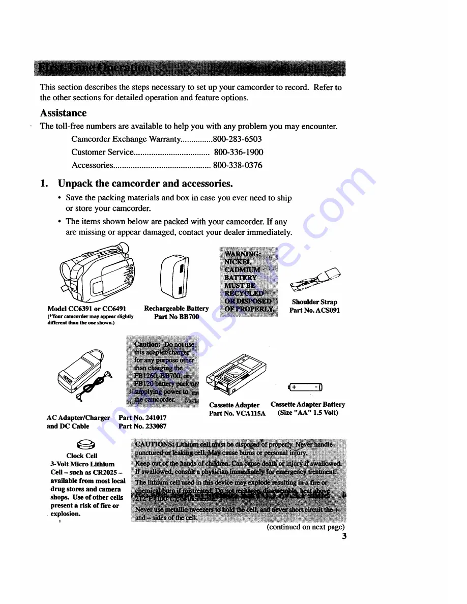 RCA CC6391 Скачать руководство пользователя страница 5