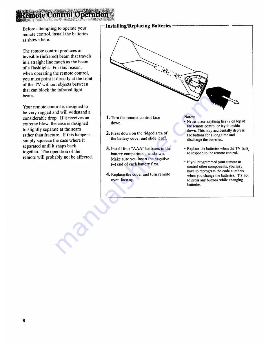 RCA COLOR TV NCJ11 Owner'S Manual Download Page 10