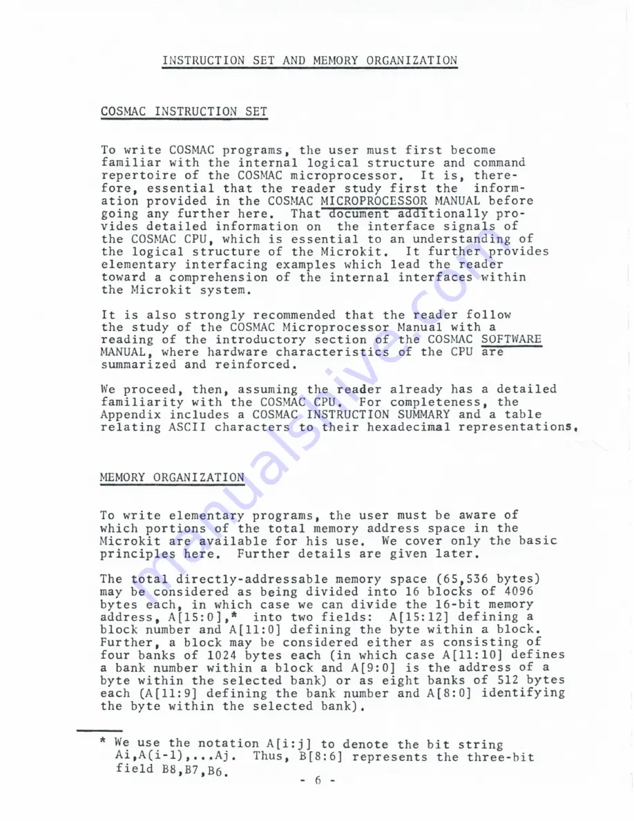 RCA COSMAC Operator'S Manual Download Page 12