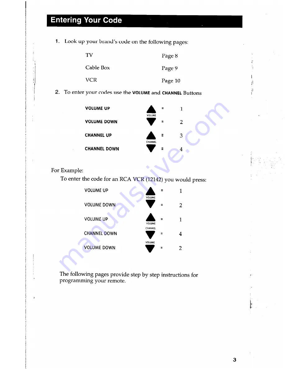 RCA CRCU303 Owner'S Manual Download Page 3