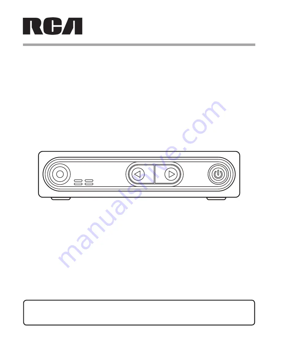 RCA DTA880 Скачать руководство пользователя страница 1