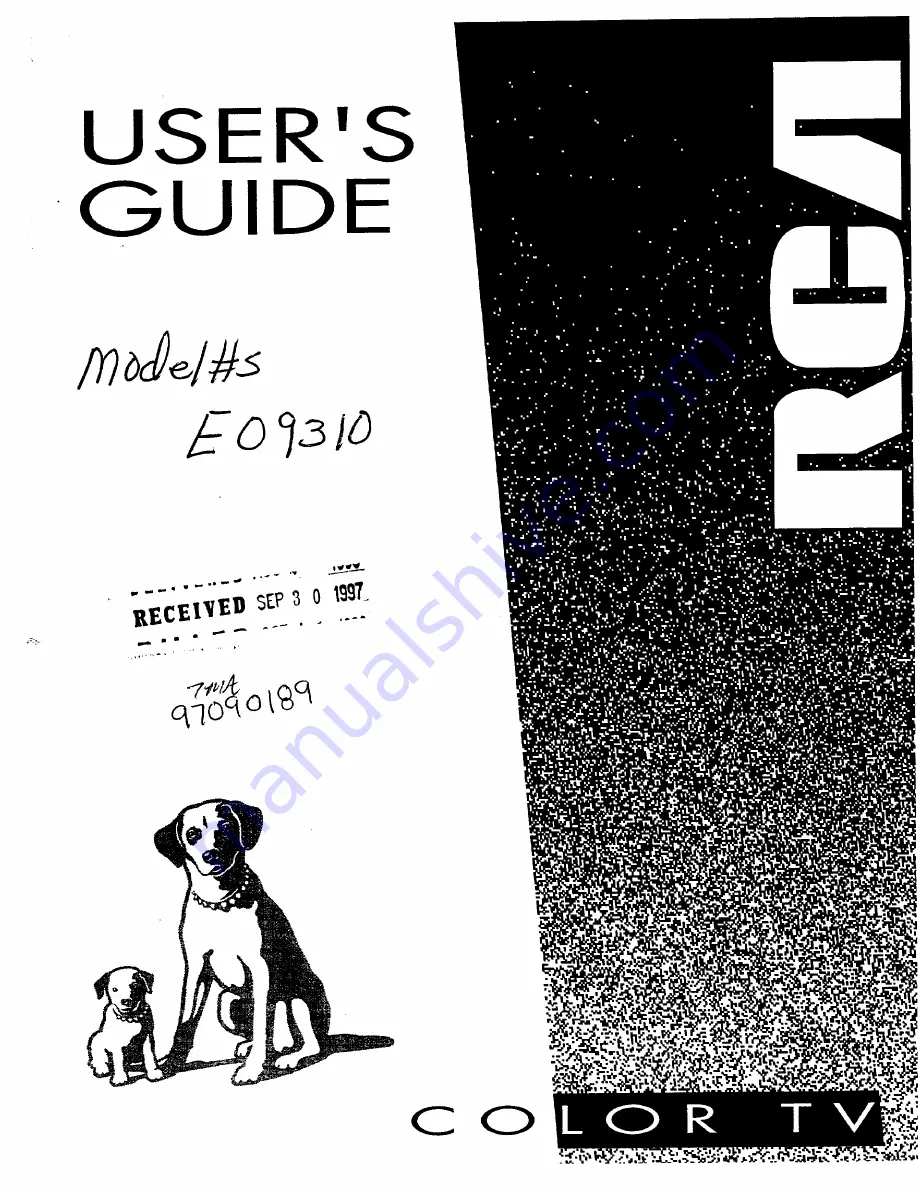 RCA EO9310 User Manual Download Page 1