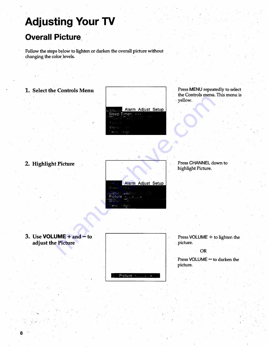 RCA F27250 Скачать руководство пользователя страница 10