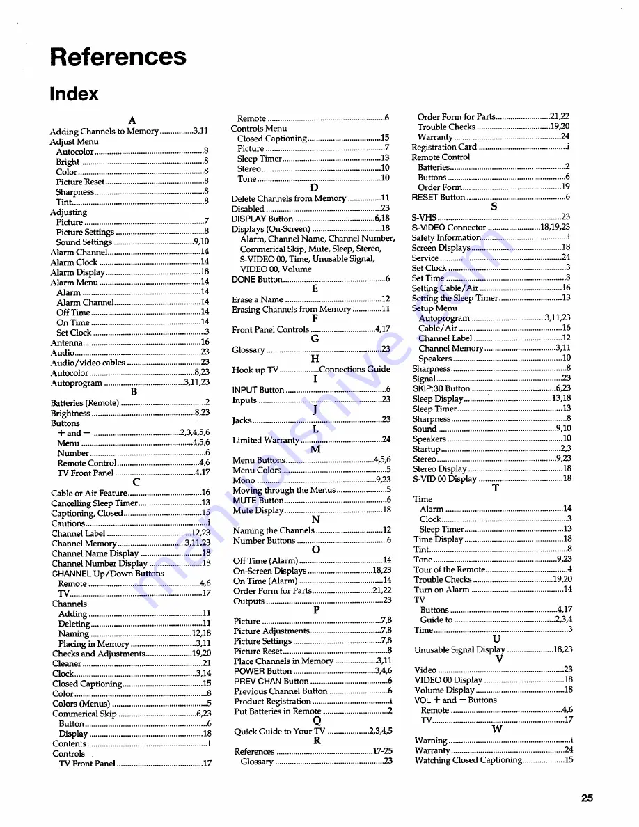 RCA F27351 Owner'S Manual Download Page 27