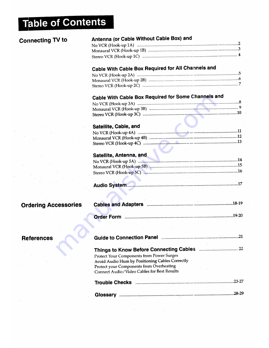 RCA F27677 Connection Manual Download Page 2